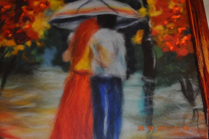 Влюбленные пары в технике шерстяной акварели: утонченные идеи