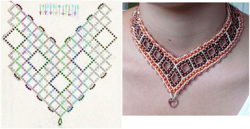 Воздушные ожерелья со схемами Воздушные ожерелья со схемами