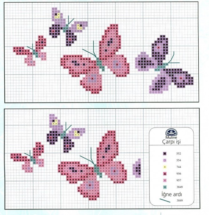 ​Вышиваем бабочек