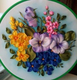 Вышивка лентами: идеи для вдохновения