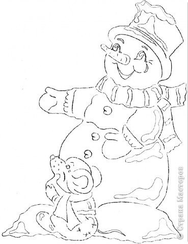 Веселые и забавные шаблоны для украшения окон к Новому году