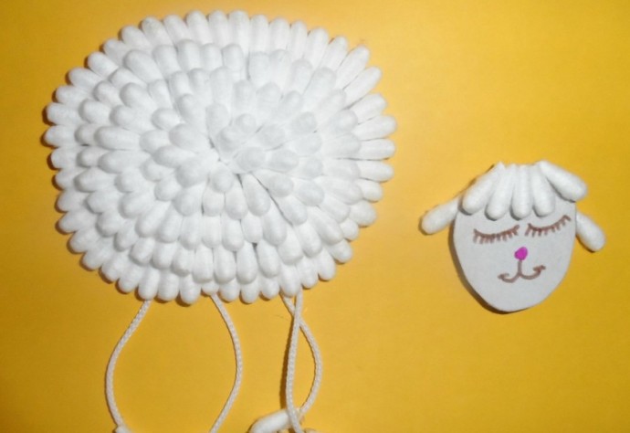 Идеи из ватных палочек