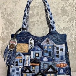 Идеи сумок из старых джинсов