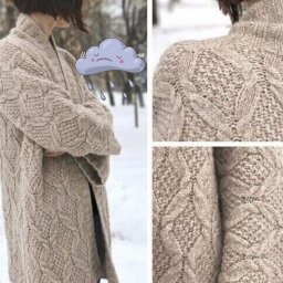 ​Изумительно красивый узор для кардигана