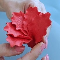 Гибискус из полимерной глины