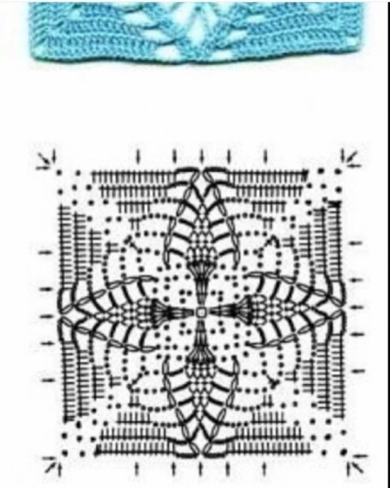 ​Пуловер из ромбовидных мотивов