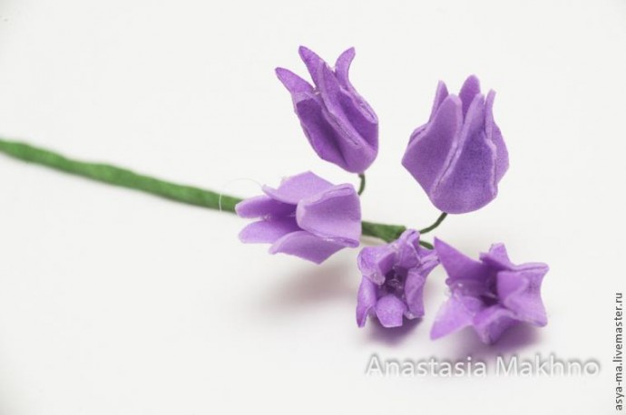 Колокольчики из фоамирана Колокольчики из фоамирана