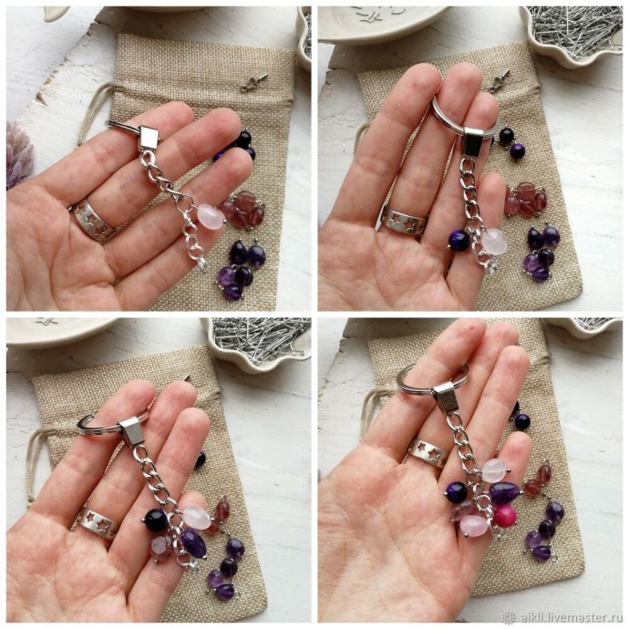 Брелок из натуральных камней