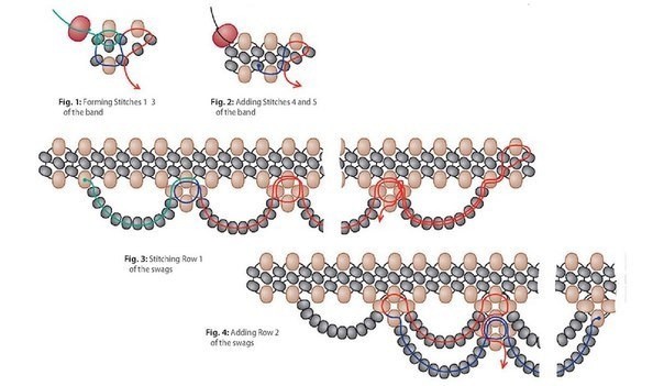 Шикарное колье из бисера