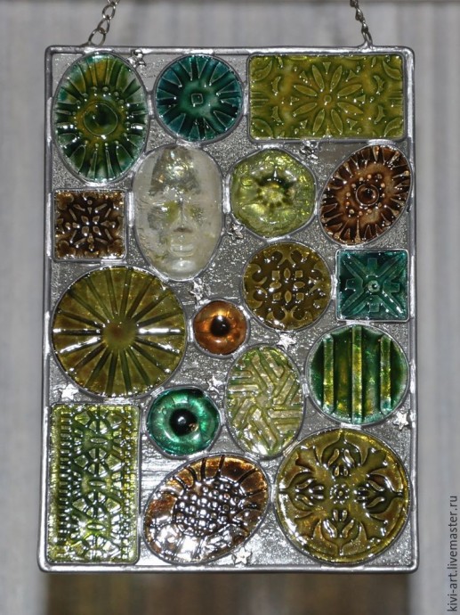 Декоративное панно-витраж