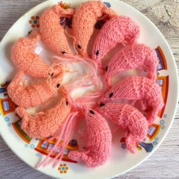 Вязаные креветки