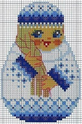 Матрешки для вышивки или жаккарда