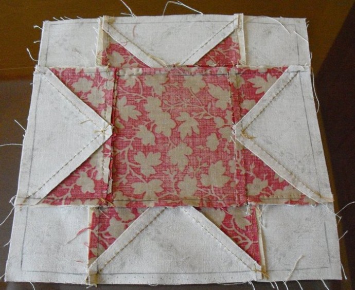 Покрывало "Северная звезда" в технике пэчворк Покрывало "Северная звезда" в технике пэчворк