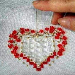Сердечные идеи вышивки