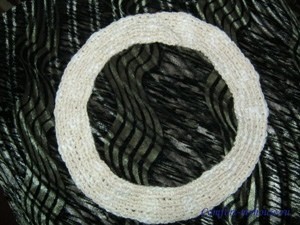 Вязание коврика в японской технике