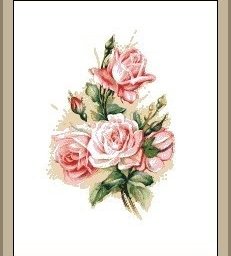 ​Вышивка крестиком: розы