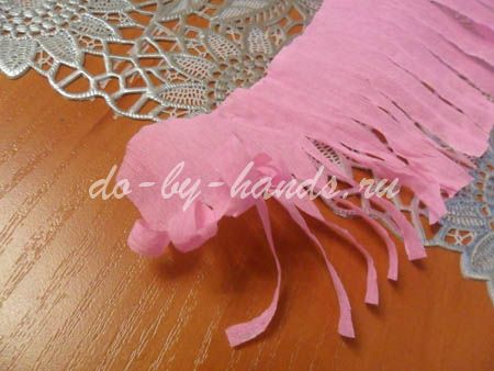 Букет цветов из креп бумаги