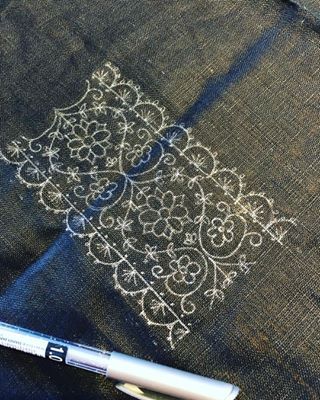 Чудесная цветочная вышивка