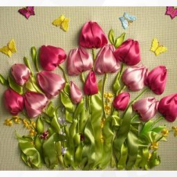 Идеи очаровательных картин в технике вышивки лентами