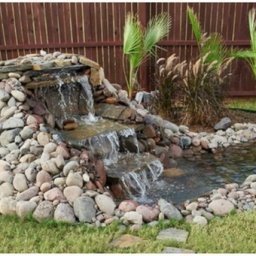 Водопад на даче своими руками