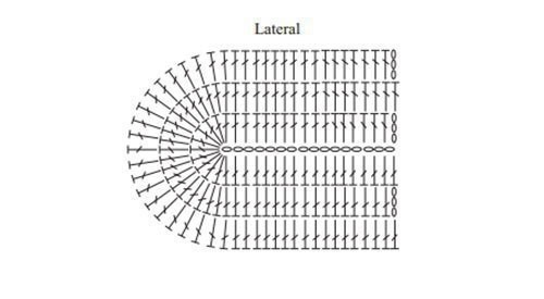 ​Черный клатч крючком