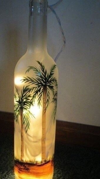 Гирлянда в бутылке