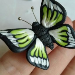 Лепим простую бабочку из полимерной глины или пластилина