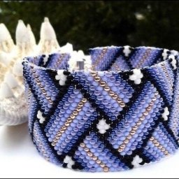 Браслет из бисера "Плетёнка"