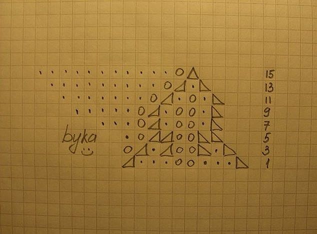 Очень красивый узор в форме шестилепесткового цветка