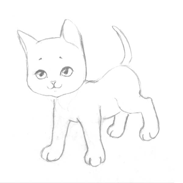 Рисуем котёнка: мастер-класс