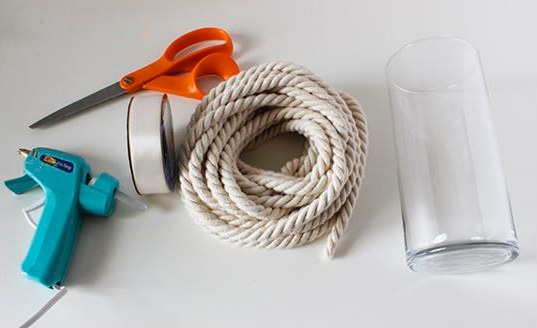 Ваза из бечёвки