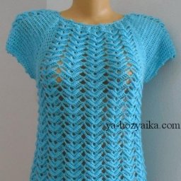 Ажурный узор крючком