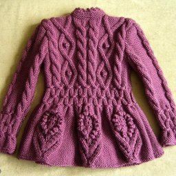 ​Эффектная кофта с невероятно красивыми узорами