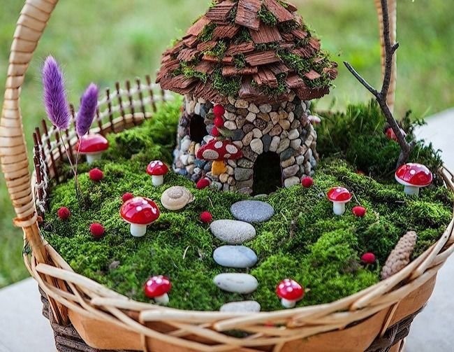 ​Красивый декор цветочного горшка