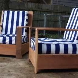 Деревянное кресло в сад своими руками