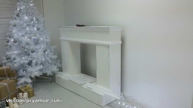 Белый фальш-камин