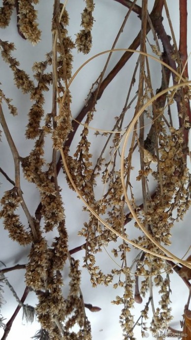 Панно с сухоцветами