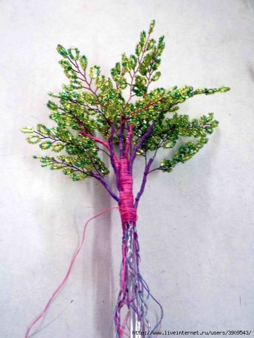 Берёза из бисера