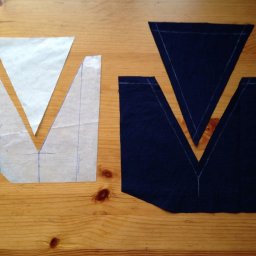 Как втачать деталь с острым углом