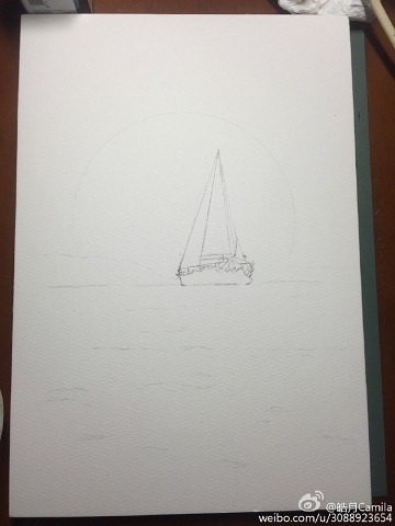 Парусник и закат