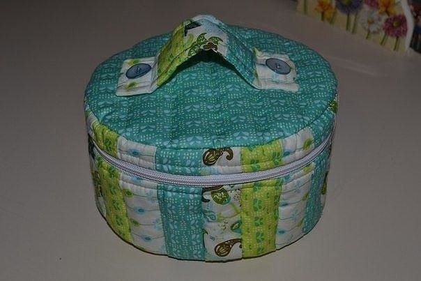 Шкатулка-косметичка из ткани