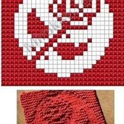 ​Узоры теневого вязания