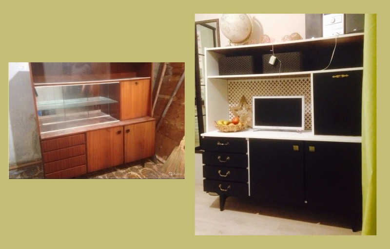 Эффектная переделка старой мебели