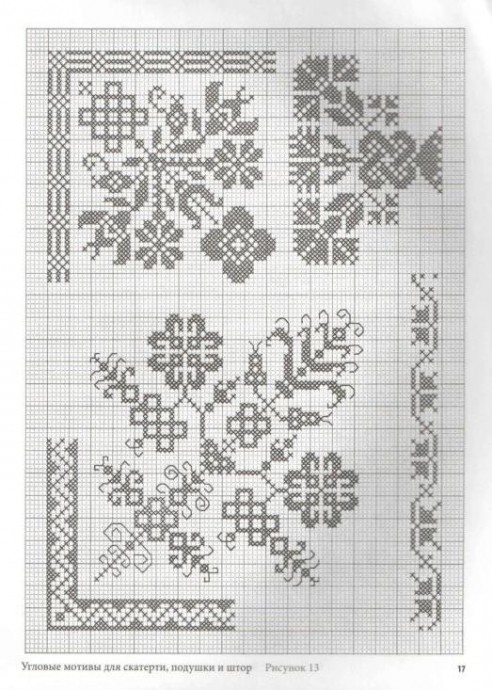 Красивые узоры для скатертей и наволочек