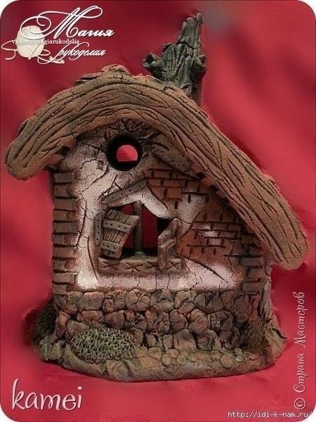 Сказочный домик из соленого теста