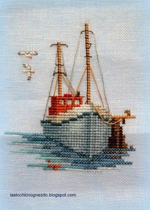 ​Морская тема в вышивке крестом