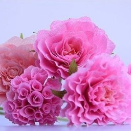 Цветы из гофрированной бумаги