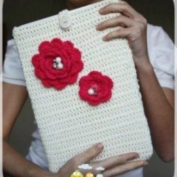 Вяжем крючком чехол для ноутбука