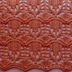 Ажурный узор спицами