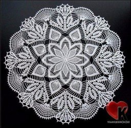 Салфетка крючком невероятной красоты